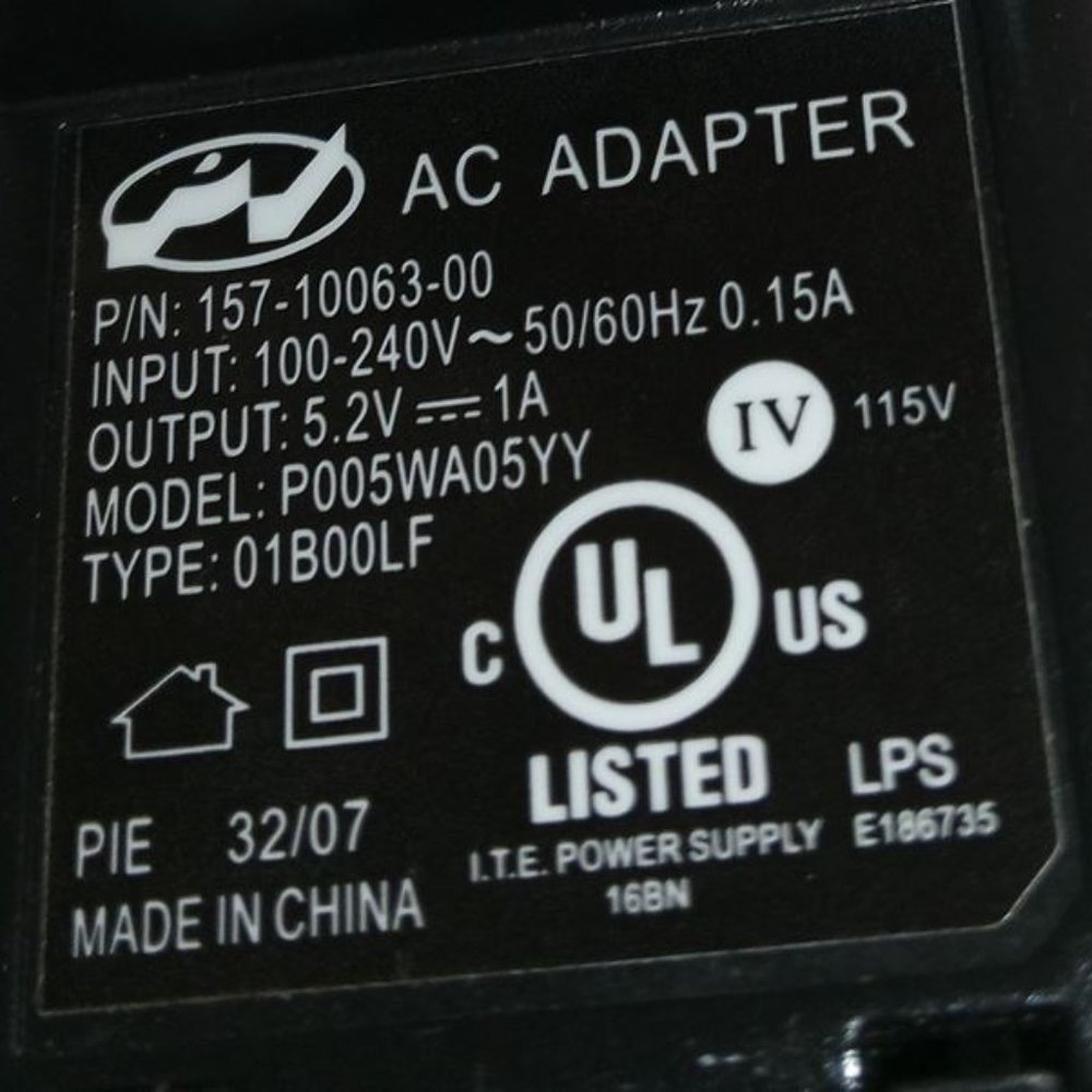 Palm Pi (5.2V/1A) AC AdapterCorded Wall Charger for Palm Phone (P005WA05YY) #14